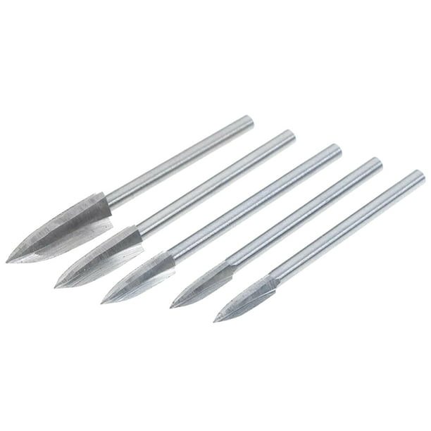 Drill Bit 5PCS/Set Wood Carving Tools Accessory Replacement Steel Engraving Drill Bit Carving Root Tools Drill Bit 5PCS/Set Wood Carving Tools Accessory Replacement Steel Engraving Drill Bit Carving Root Tools